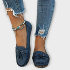 Women's Slip On Walking Loafers with Tassel Detail