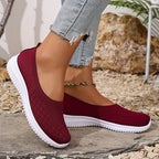 Women's Slip On Walking Shoes with Round Toe