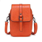 Women's Small Crossbody Bag with Flap Closure and Adjustable Shoulder Strap