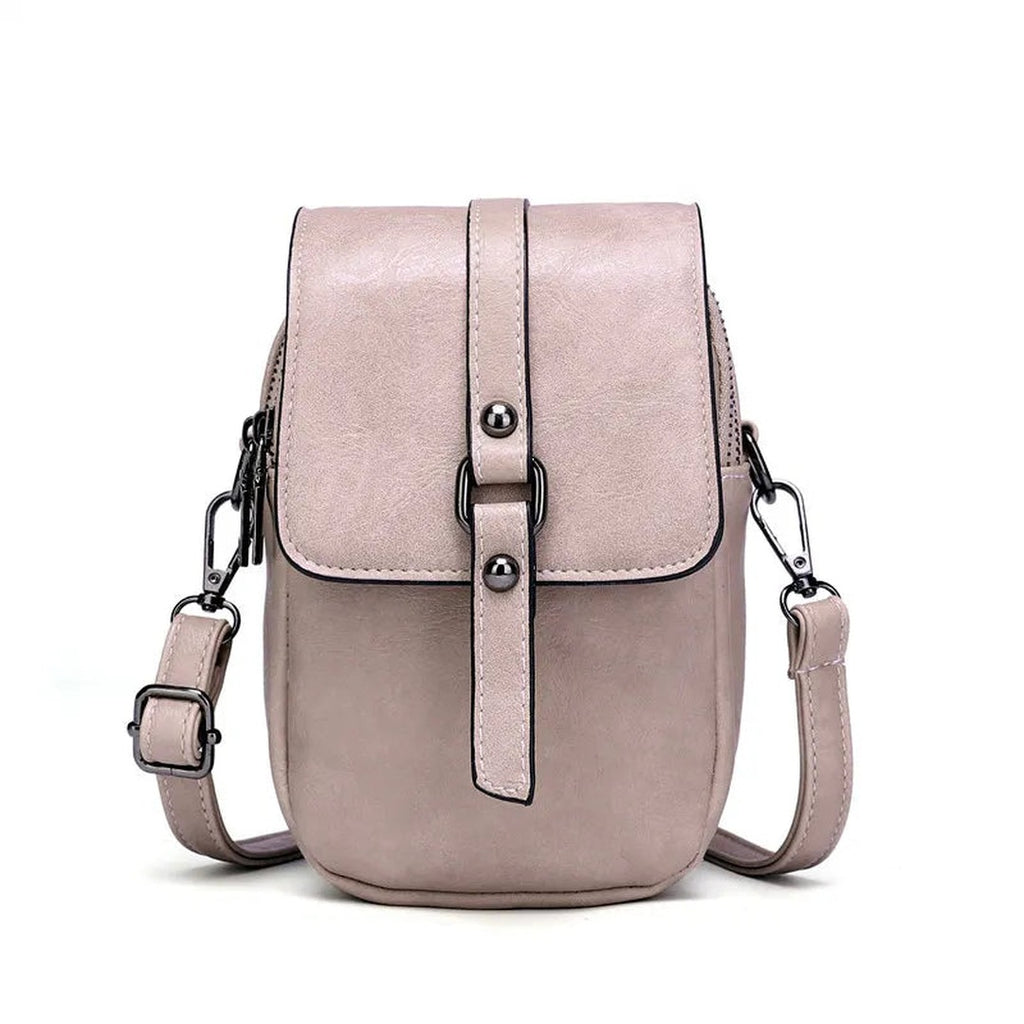 Women's Small Crossbody Bag with Flap Closure and Adjustable Shoulder Strap