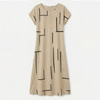 Women's Summer Boho Dress with Short Sleeve