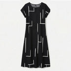 Women's Summer Boho Dress with Short Sleeve