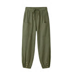 Women's Summer Relaxed Trousers with Pockets and Elasticated Waist