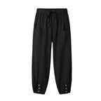 Women's Summer Relaxed Trousers with Pockets and Elasticated Waist