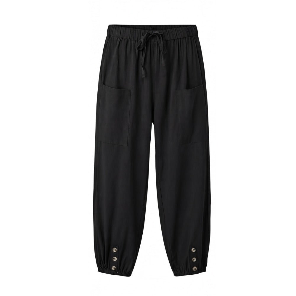 Women's Summer Relaxed Trousers with Pockets and Elasticated Waist