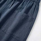 Women's Summer Relaxed Trousers with Pockets and Elasticated Waist