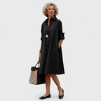 Women's Summer Shirt Midi Dress with Pockets