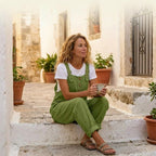 Women's Summer Wide Leg Jumpsuit with Adjustable Straps and Pockets