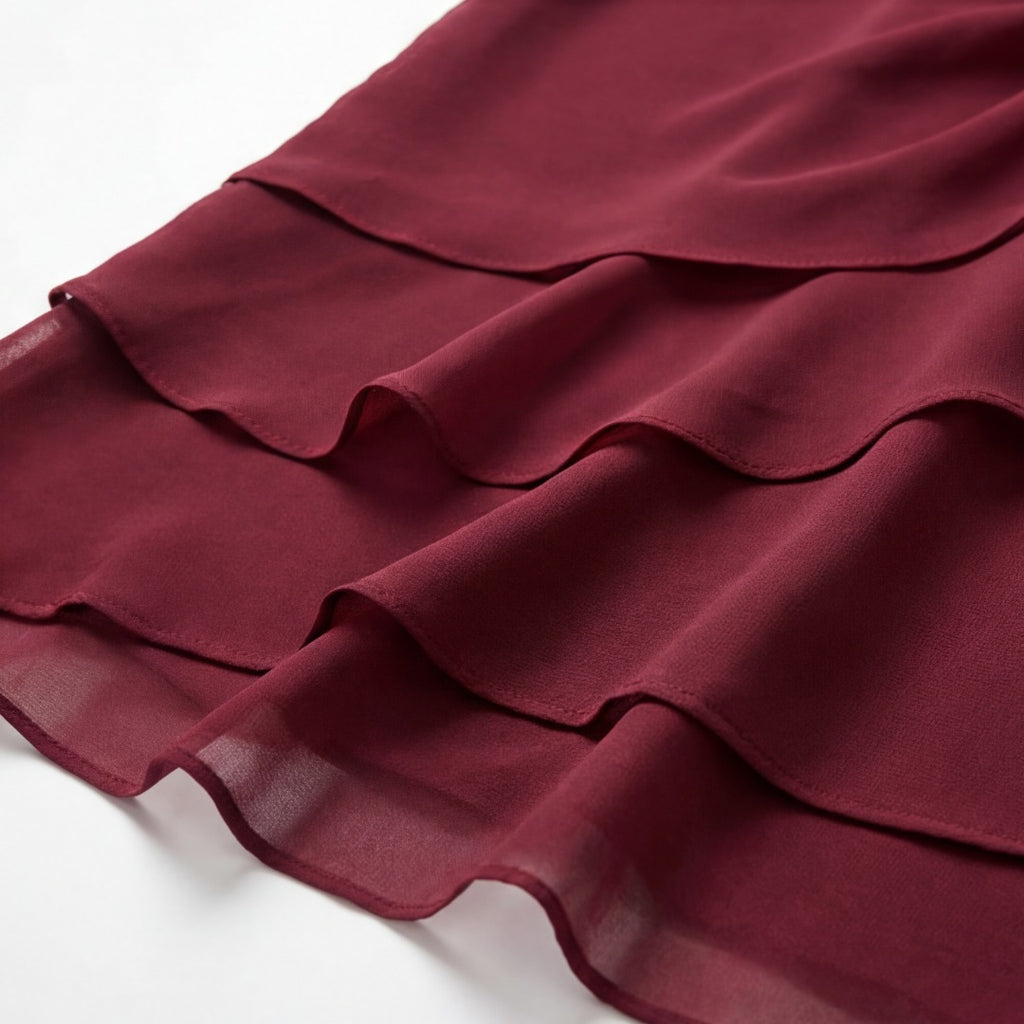 Women's Wedding Guest Evening Dress with Twist Knot Detail