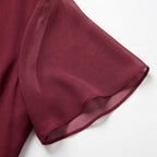 Women's Wedding Guest Evening Dress with Twist Knot Detail