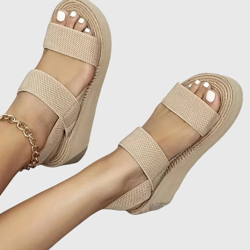 Women's Wedge Platform Sandals with Open Toe