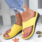 Women's Wedge Platform Sandals with Toe Loop