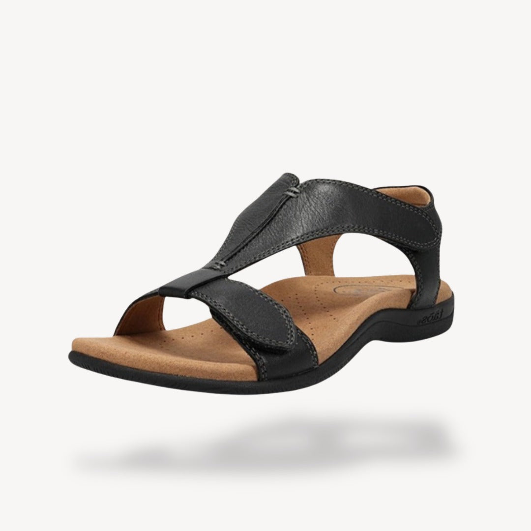 Women's Wide Fit Walking Sandals with Open Toe Strap
