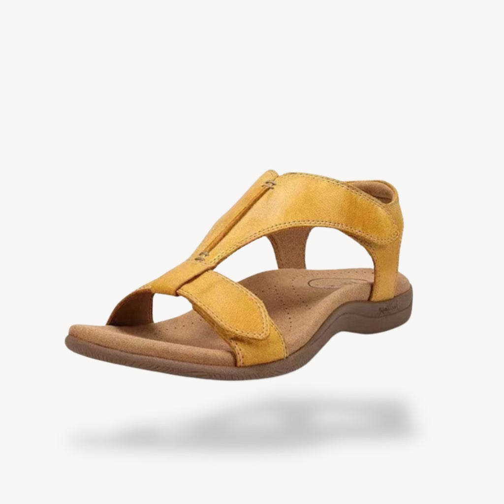 Women's Wide Fit Walking Sandals with Open Toe Strap